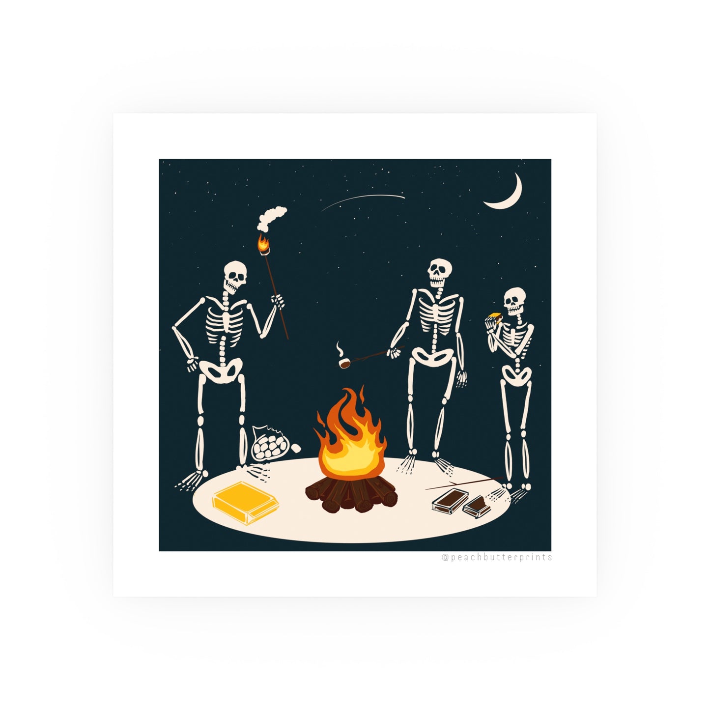 Digital Illustration Print: Roast 🔥