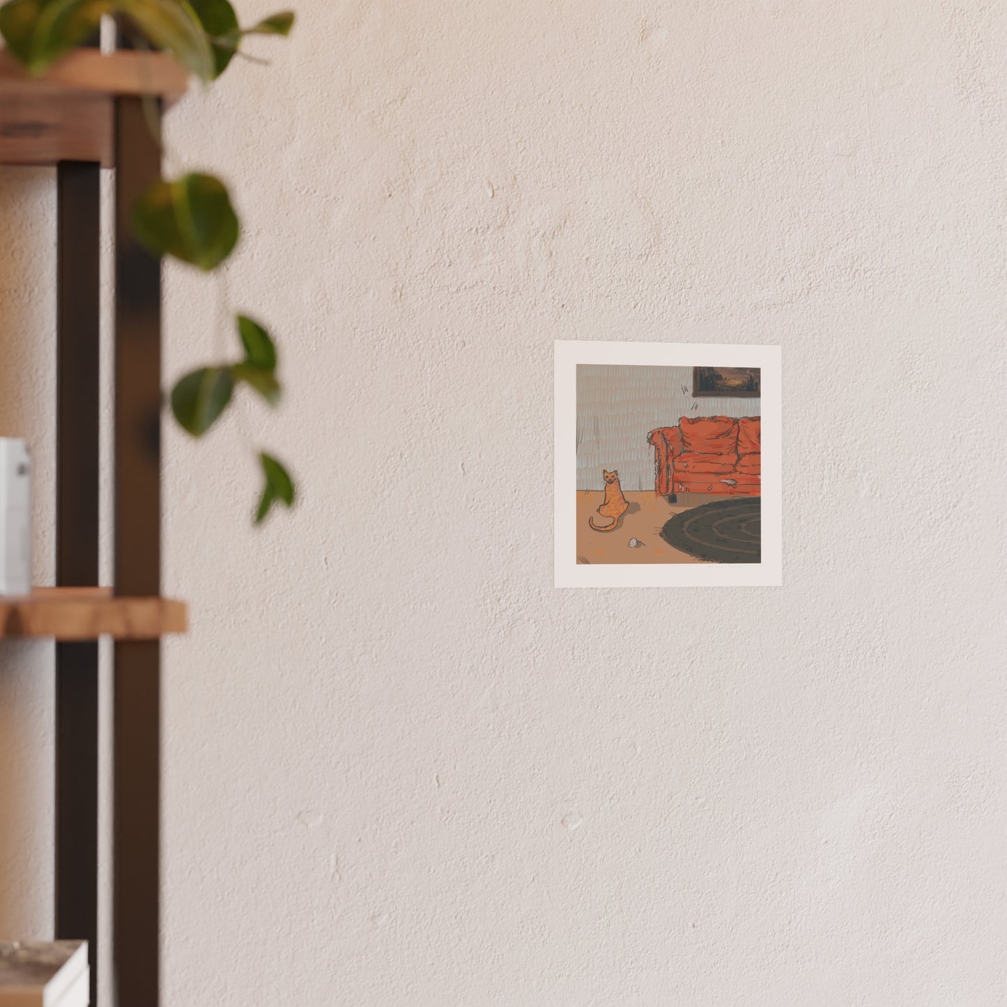 Digital Illustration Print: Scratch 🐾