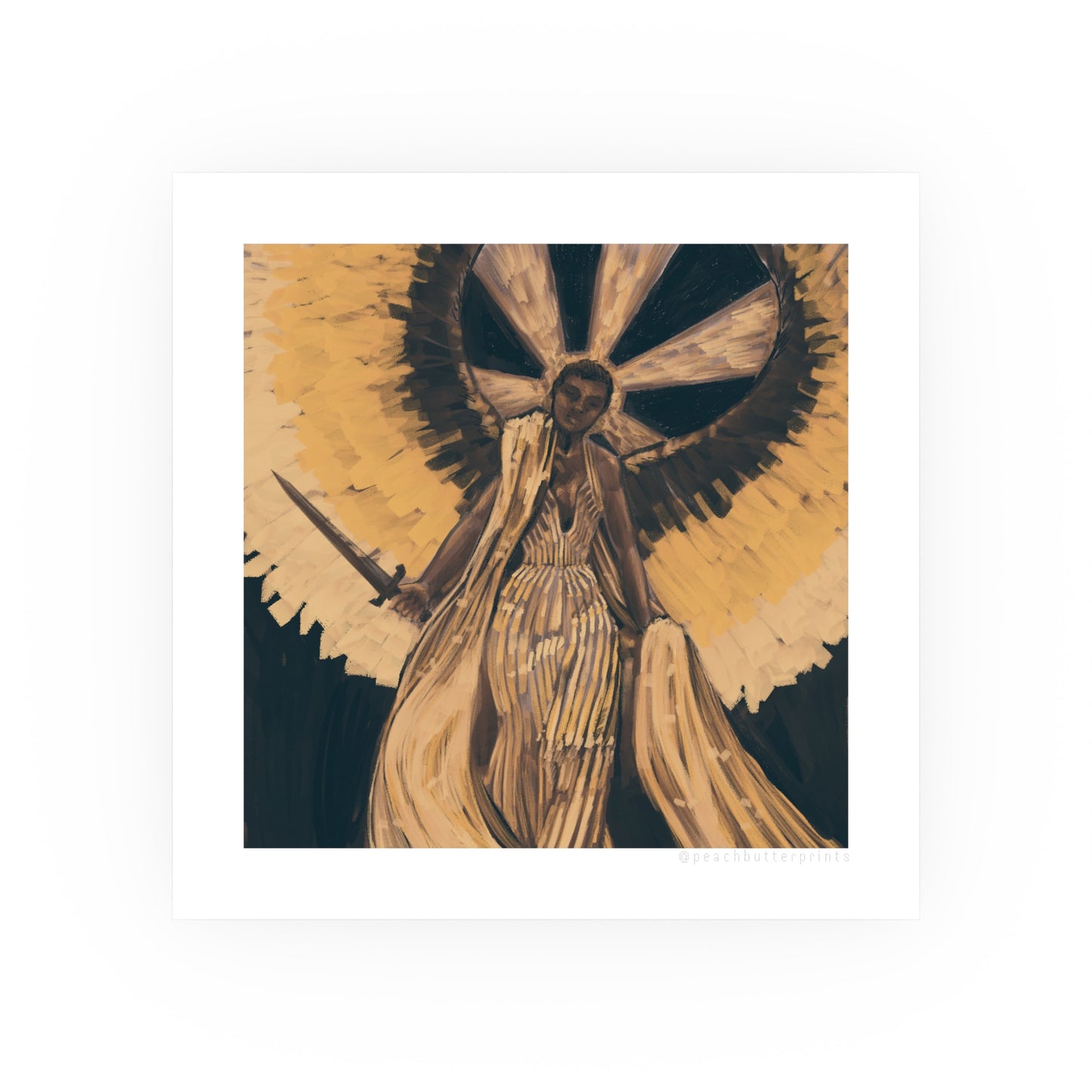 Digital Illustration Print: Golden 🌟