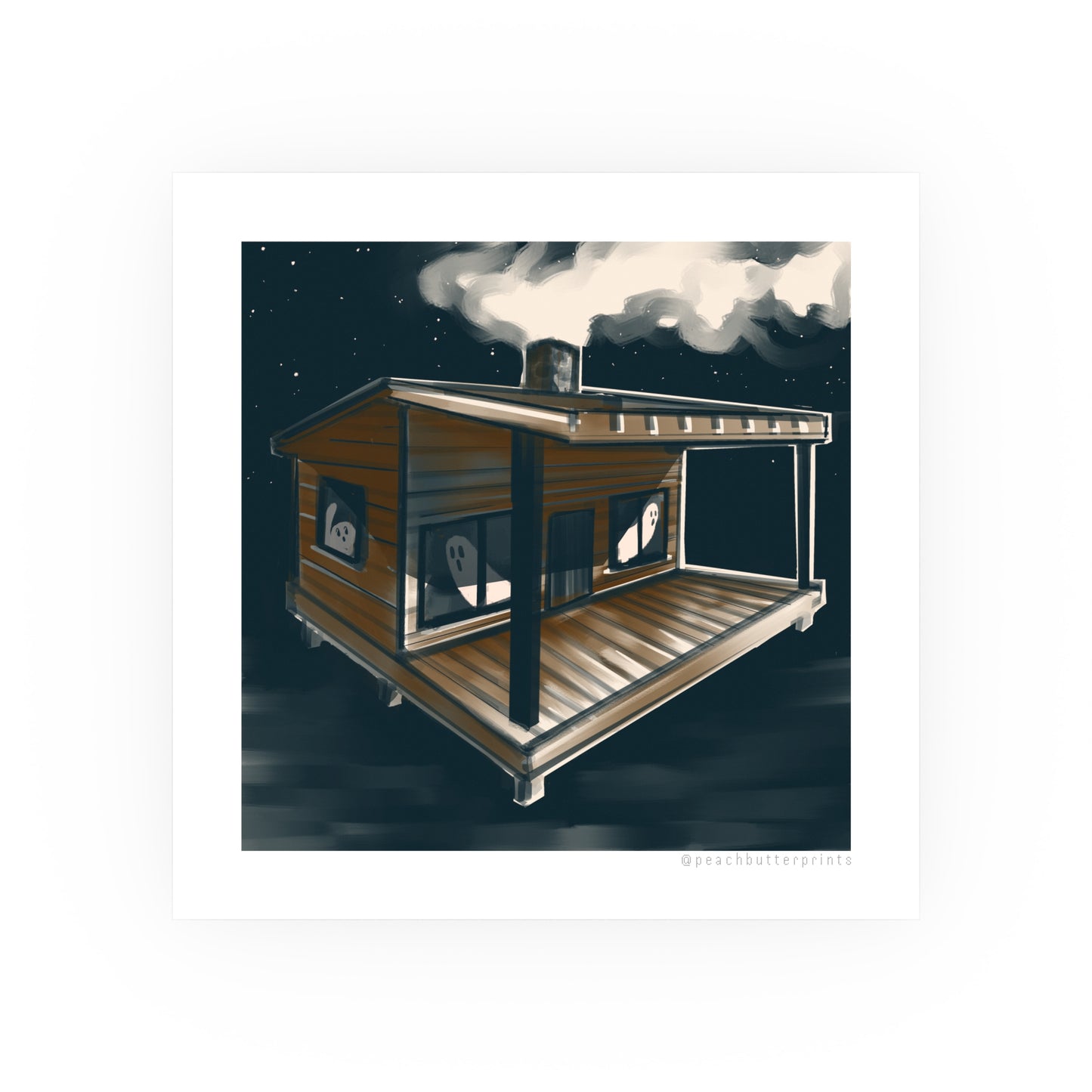 Digital Illustration Print: Cabin 🏠