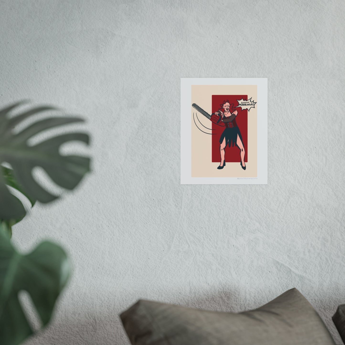 Digital Illustration Print: Chainsaw 🪚