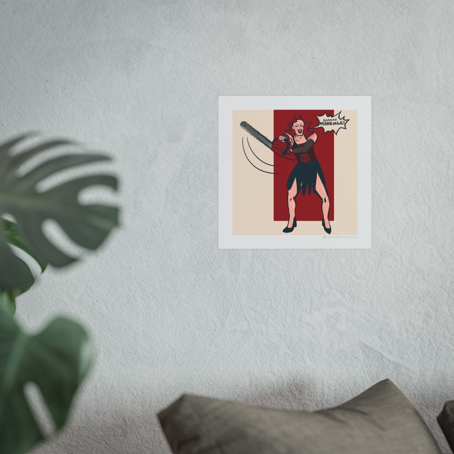 Digital Illustration Print: Chainsaw 🪚