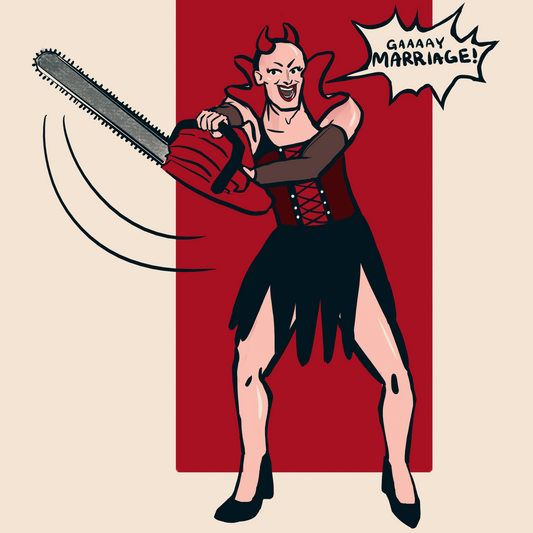 Digital Illustration Print: Chainsaw 🪚